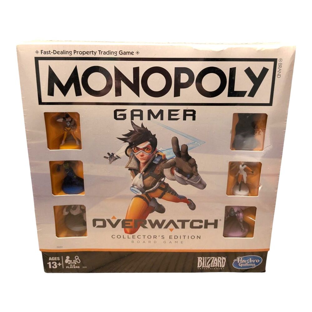 Monopoly Gamer Overwatch Collector's Edition Game Hasbo Sealed Disconnected New
